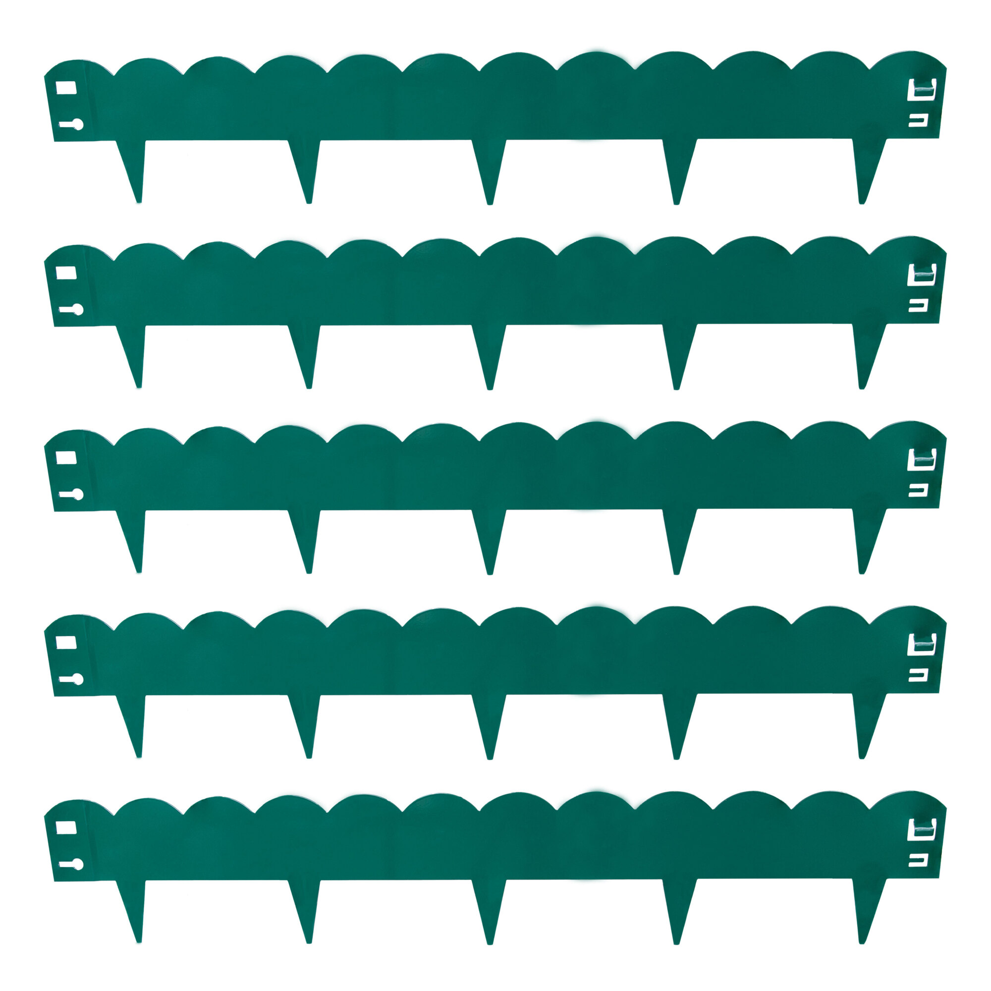 Sunnydaze Decor, Scalloped Edging 5 Panels Green, Model# HBM-2155